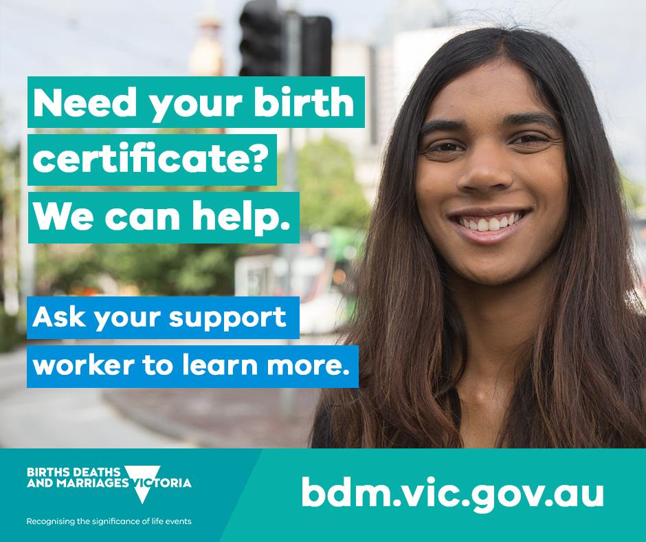 Social media tile: Need your birth certificate? We can help.